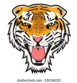 1,020 Angry tiger face wallpaper Images, Stock Photos & Vectors ...