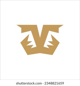 tiger abstract icon logo design