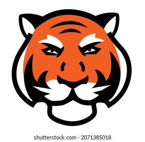 tiger abstract logo icon. Lines, design elements, background decoration