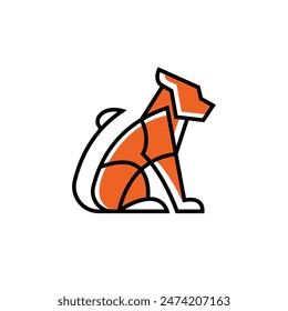 tiger abstract logo modern style