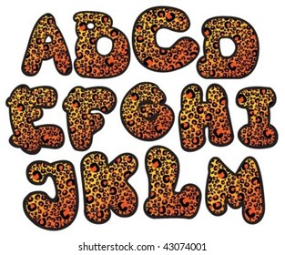 tiger alphabet a-m