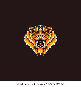 Tiger amazing vector logo design template