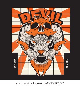 Tiger anger. Vector illustration of a tiger head.	
