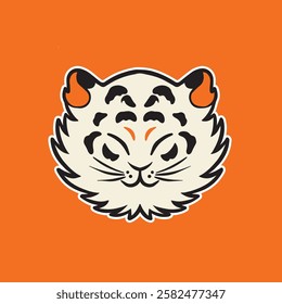 Tiger anger. Vector illustration of a tiger head.	
