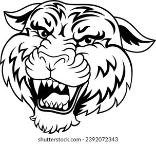 A tiger angry tigers team sports mascot roaring