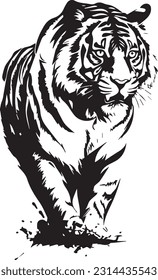 Tiger animal black and white images