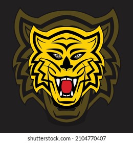 Tiger animal head logo design
