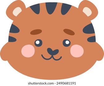 Tigerkopf-Vektorillustration