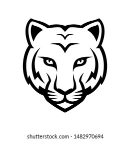tiger animal logo vector face
