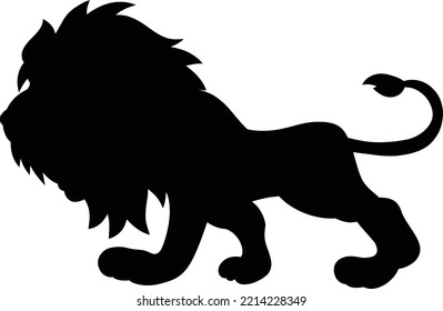Tiger Animal Mascot Vector Illustration. Lion Wildlife Icon Kids Drawing Cartoon. Zoo and Jungle Logo Cute Character
