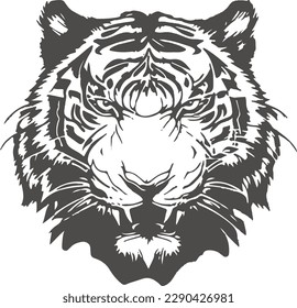 Tiger Animal tatoo vector Fashion