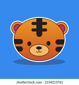 Tiger Animal Vector Cartoon Illustration 