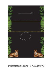 tiger background flower pattern floral