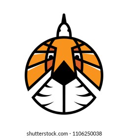Tiger bird vector logo illustration
