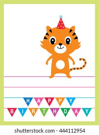 tiger birthday card