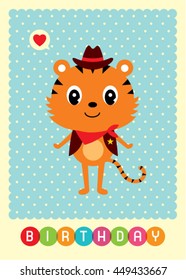 tiger birthday card