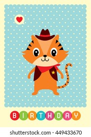 tiger birthday card