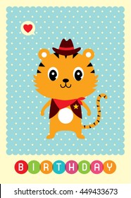 tiger birthday card