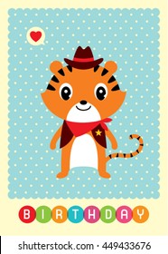 tiger birthday card