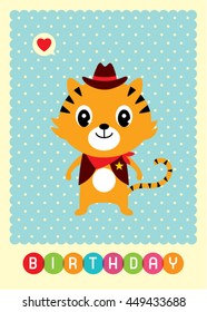 tiger birthday card