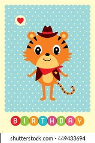 tiger birthday card