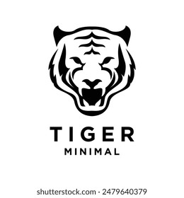 Tiger Black logo icon design illustration template