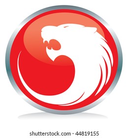 tiger button sign