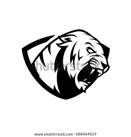 tiger bw vector logo