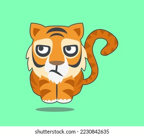 tiger cartoon character, tiger icon
