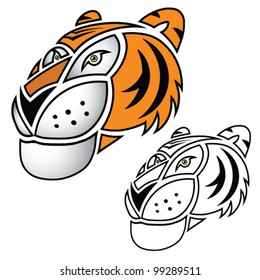 Tiger - cartoon head