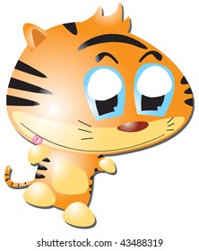 'Tiger Cartoon Vector'