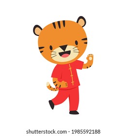 Tiger cartoon vector. Tiger character design. Happy Chinese new year. Year of Tiger.