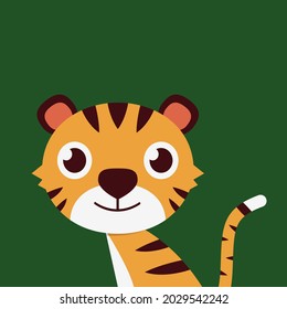 Tiger Cartoon Vektor. Tiger Charakterdesign.