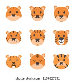 
Tiger Cartoon Vector icons
