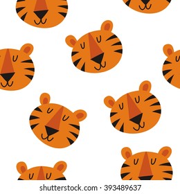  tiger cartoon vector print