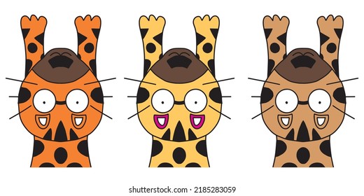 tiger character isolated on white background