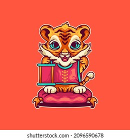 Tiger Chinese New Year Object Illustration for your business or merchandise