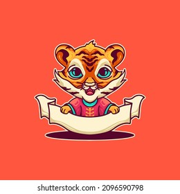 Tiger Chinese New Year Object Illustration for your business or merchandise