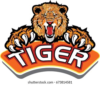 Tiger with Claws
