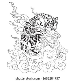 Chinese Tiger Tattoo Images Stock Photos Vectors Shutterstock