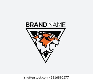 tiger club logo design template