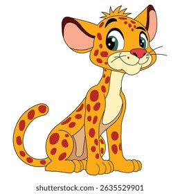 Tiger colorful vector and illustration.