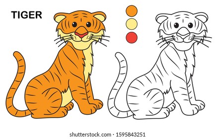 Download Coloring Book Tiger Images Stock Photos Vectors Shutterstock