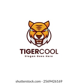 Tiger Cool Simple Mascot Logo