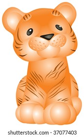 Tiger Cub, Symbol of New Year of a Tiger in vector