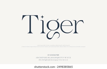 Tiger Custom font bundle script serif.