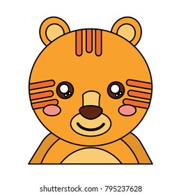 tiger cute animal icon image 