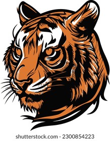 A Tiger Cute, Vector, Animal