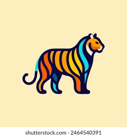 tiger design logo concept, vector