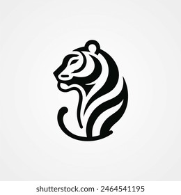 tiger design logo concept, vector